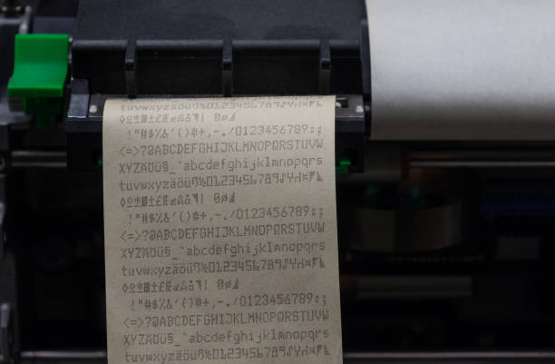 a receipt coming out of a printer